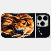 Golden Retriever's Gaze Case-Mate iPhone Case (Achterkant (horizontaal))