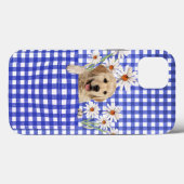 Golden Retrievers in Gingham Pocket Case-Mate iPhone Case (Achterkant (horizontaal))