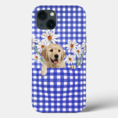 Golden Retrievers in Gingham Pocket Case-Mate iPhone Case (Achterkant)