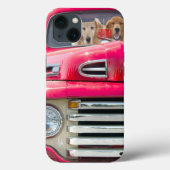Golden Retrievers in Red Truck Case-Mate iPhone Case (Achterkant)