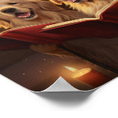 Golden Retrievers Kerstmis Caroling Vakantie Poster (Hoek)