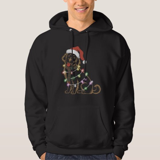 Golden Retrievers Kerstmis Hoodie (Voorkant)