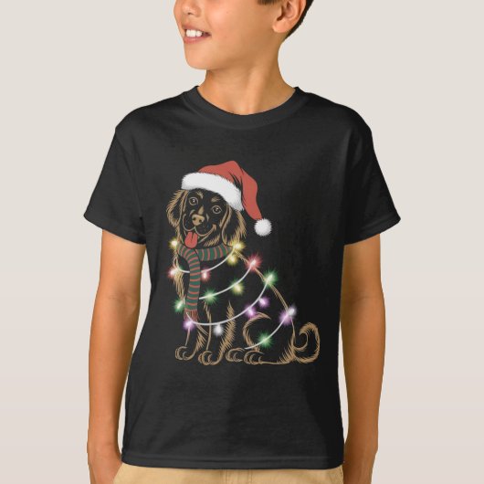 Golden Retrievers Kerstmis T-shirt (Voorkant)