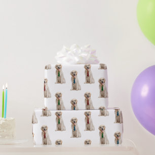 Golden Retrievers met Neckties Cadeaupapier