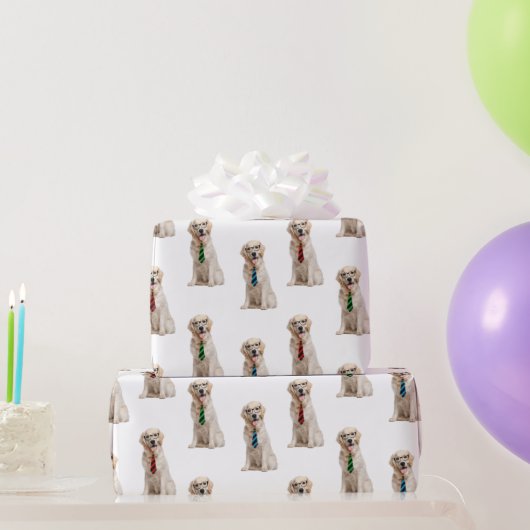 Golden Retrievers met Neckties Cadeaupapier (Feestgeschenken)