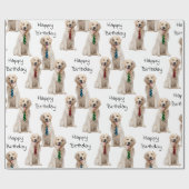 Golden Retrievers met Neckties Cadeaupapier (Vlak)