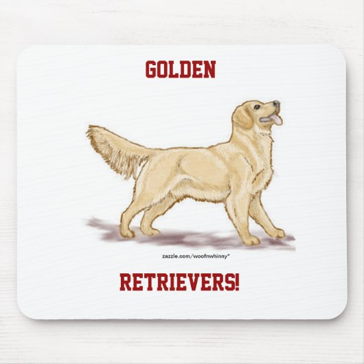 Golden Retrievers. Muismat (Voorkant)