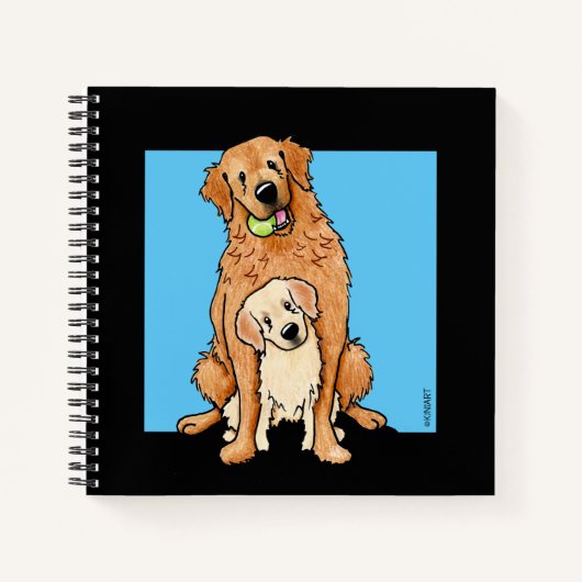 Golden Retrievers Notitieboek (Voorkant)