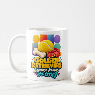 Golden Retrievers Omdat Mensen Eng zijn Liefhebber Koffiemok