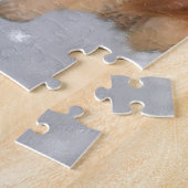 Golden Retrievers Ontmoet Santa Christmas Kaart Legpuzzel (Zijkant)