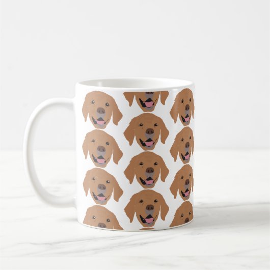 Golden Retrievers op Mok (Links)