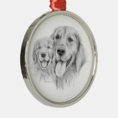 Golden Retrievers Ornament (Rechts)