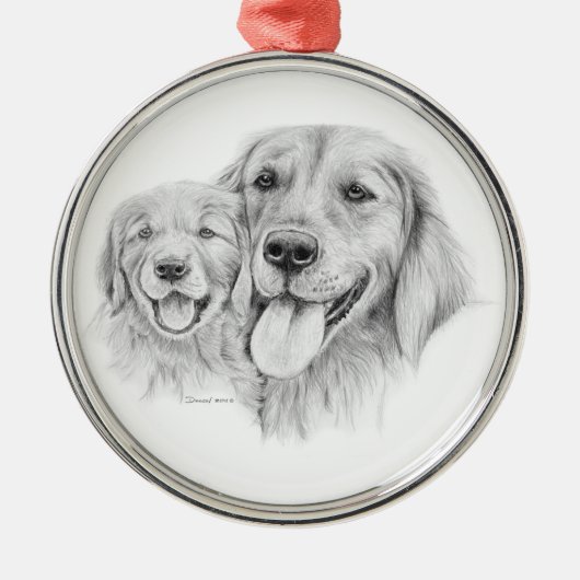Golden Retrievers Ornament (Voorkant)