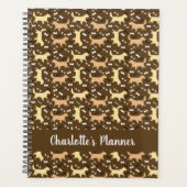 Golden Retrievers Red, Cream, Golden Dog Pattern Planner (Voorkant)