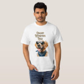 Golden Retrievers-regel T-shirt (Voorkant volledig)