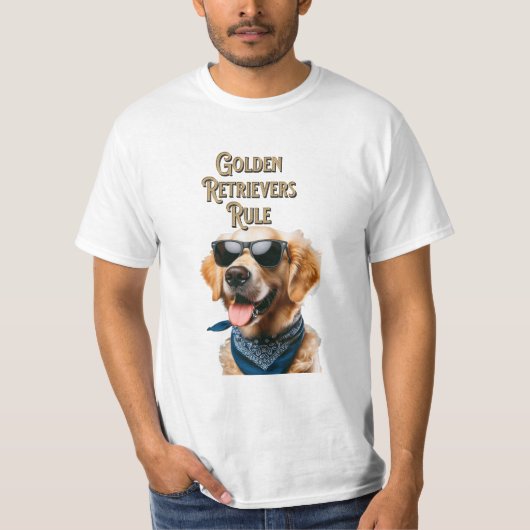 Golden Retrievers-regel T-shirt (Voorkant)