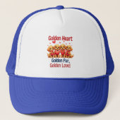 Golden Retrievers Schattige Dog LOVE Trucker Pet (Voorkant)