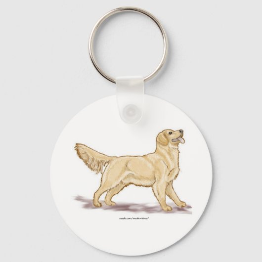 Golden Retrievers Sleutelhanger (Voorkant)