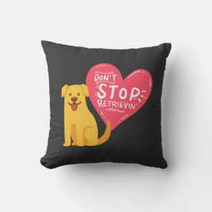 Golden Retrievers - Stop niet met apporteren Kussen