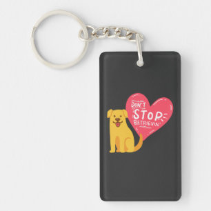 Golden Retrievers - Stop niet met apporteren Sleutelhanger