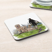 Golden Retrievers - Uitstekende jachthonden Bier Onderzetter (Linkerzijde)