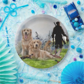 Golden Retrievers - Uitstekende jachthonden Papieren Bordje (Feest)
