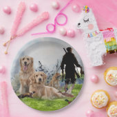 Golden Retrievers - Uitstekende jachthonden Papieren Bordje (Feest)