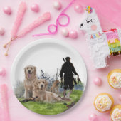 Golden Retrievers - Uitstekende jachthonden Papieren Bordje (Feest)