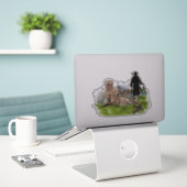 Golden Retrievers - Uitstekende jachthonden Sticker (Laptop op bureau)
