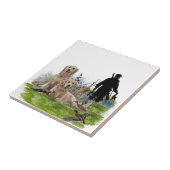 Golden Retrievers - Uitstekende jachthonden Tegeltje (Zijkant)