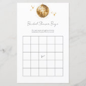 Golden Retro Disco Bingo Vrijgezellenfeest spel (Voorkant)