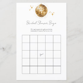 Golden Retro Disco Bingo Vrijgezellenfeest spel