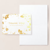 Golden Retro Poppies Bruidsmeisje Dank u Folie Kaarten (Display)