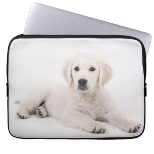 Golden retrocute puppy laptophoes laptop sleeve