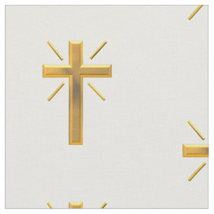 Golden reurrection Cross Fabric Stof