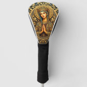 Golden Reverence Virgin Mary Golfheadcover (Voorkant)
