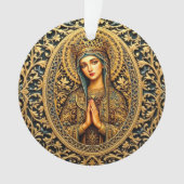 Golden Reverence Virgin Mary Ornament (voorkant)