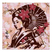 Golden Reverie Sakura Dromen in Hoop Perfect Poster (Voorkant)