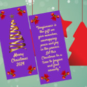 Golden Ribbon Christmas Tree Bladwijzer Menu