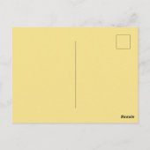 Golden Ribbon Christmas Tree Briefkaart (Achterkant)