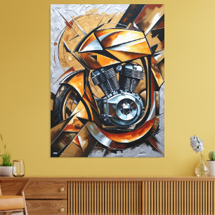 Golden Ride Power Canvas Afdruk