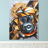 Golden Ride Power Canvas Afdruk (Insitu (Houten vloer))