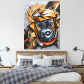 Golden Ride Power Canvas Afdruk (Insitu (Slaapkamer))