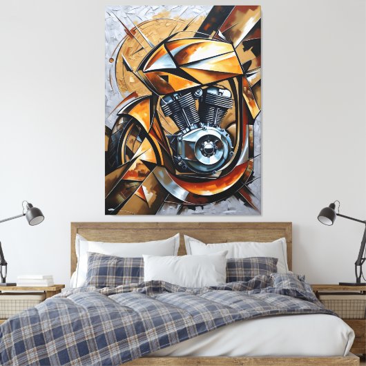 Golden Ride Power Canvas Afdruk (Insitu (Slaapkamer))