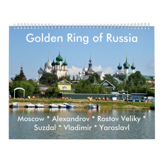 Golden Ring van de Russische fotokalender Kalender (Hoes)