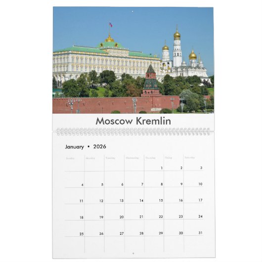 Golden Ring van de Russische fotokalender Kalender (Jan 2026)
