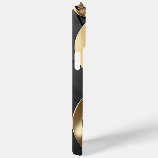 Golden Rings Abstracte Kunst – Modern Luxe Ontwerp Case-Mate iPhone Case (Achterkant / Rechts)