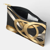 Golden Rings Abstracte Kunst – Modern Luxe Ontwerp Etui (Open)