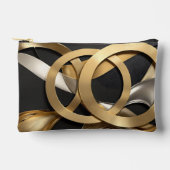 Golden Rings Abstracte Kunst – Modern Luxe Ontwerp Etui (Voorkant)