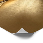 Golden Rings Abstracte Kunst – Modern Luxe Ontwerp Poster (Hoek)